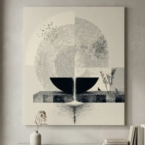 apstraktne slike na platnu, umetnost na platnu, premium canvas print Srbija, minimalistički dizajn enterijera
